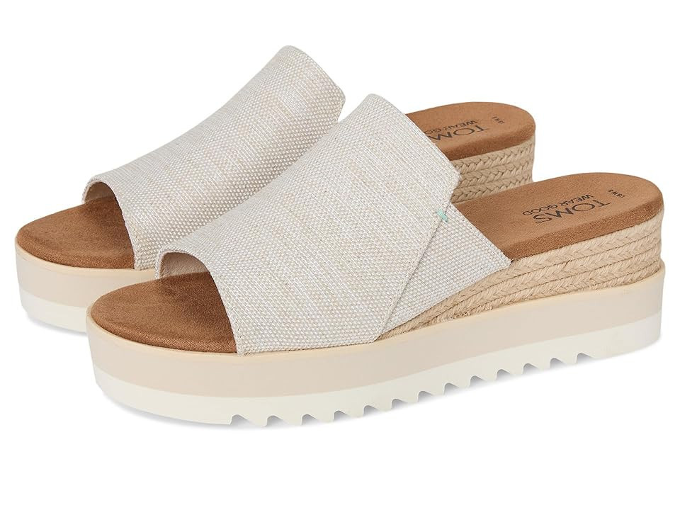 TOMS Diana Mule Women's Shoes Natural : 7.5 B - Medium, Textile | Zappos