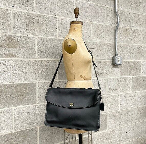 Vintage Coach Bag Retro 1990s Lexington  Black Leather  5265 - Etsy | Etsy (US)