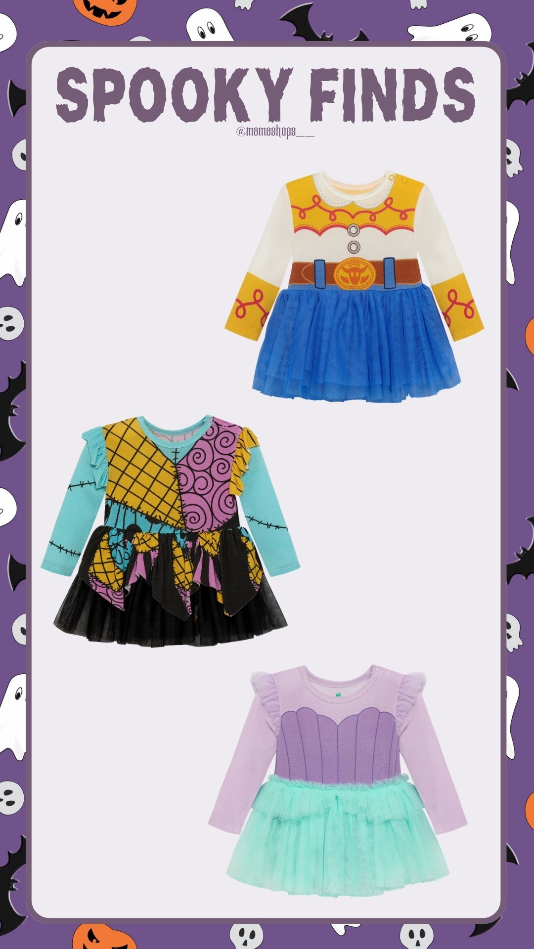 Check out these adorable character tutu dresses, perfect to get your little ones dressed up for Halloween, find them @Walmart !✨👧🏻

🚨 They are On Sale Now so go grab one before the sale ends, linking them here 🔗🎃