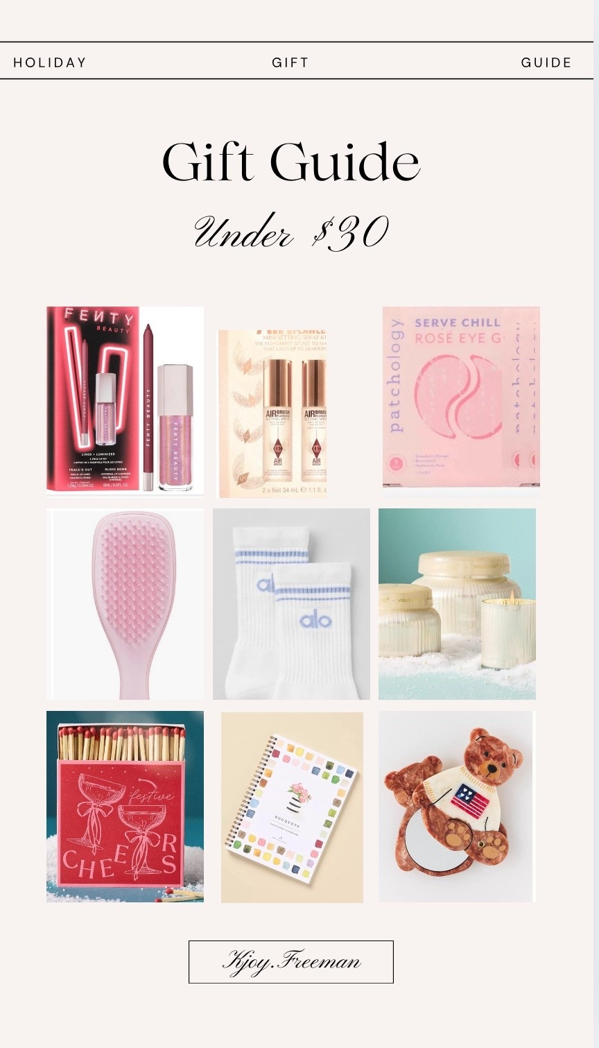 Stocking stuffers/ favorite things under $30

#LTKGiftGuide #LTKCyberWeek #LTKHoliday