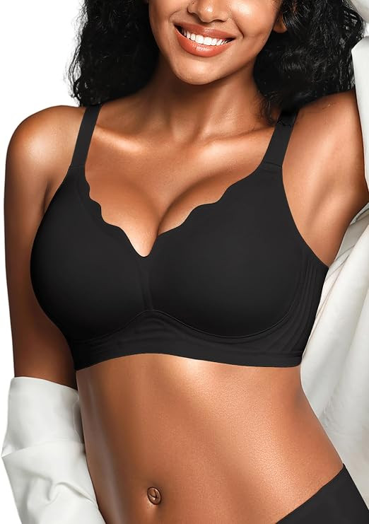 Wireless Jelly Bras for Women No Underwire with Support - S-2XL | Seamless & Invisible, Comfortab... | Amazon (US)