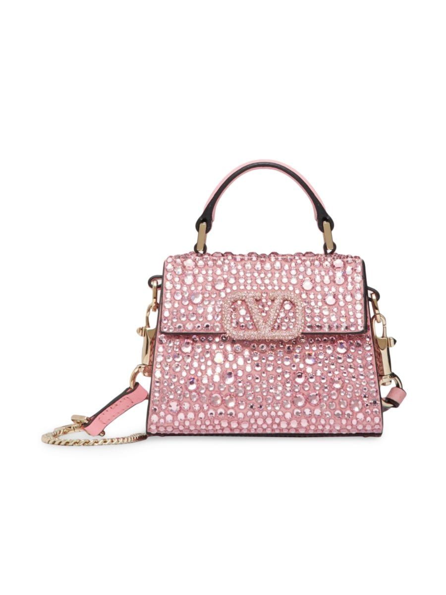 Micro VSling Embroidered Handbag | Saks Fifth Avenue