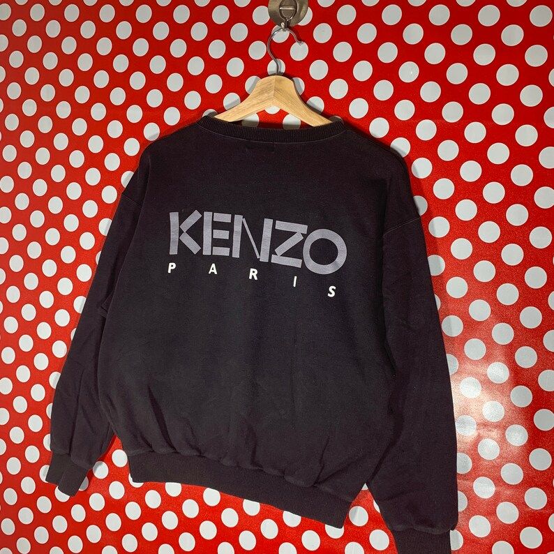Vintage Kenzo Sweatshirt Embroidery Logo Pullover Jumper Sweatshirt Sportswear Streetwear Casual ... | Etsy (US)