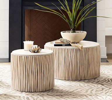 Shorewood Round Coffee Table (20"-30") | Pottery Barn (US)