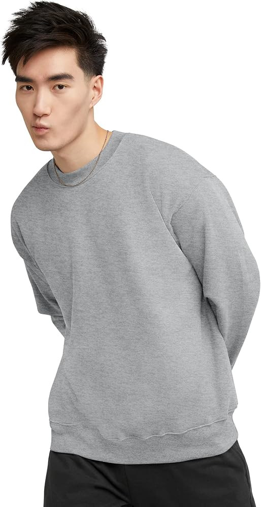 Hanes Men's Sweatshirt, Heavyweight Fleece Sweatshirt, Crewneck Pullover for Men | Amazon (US)