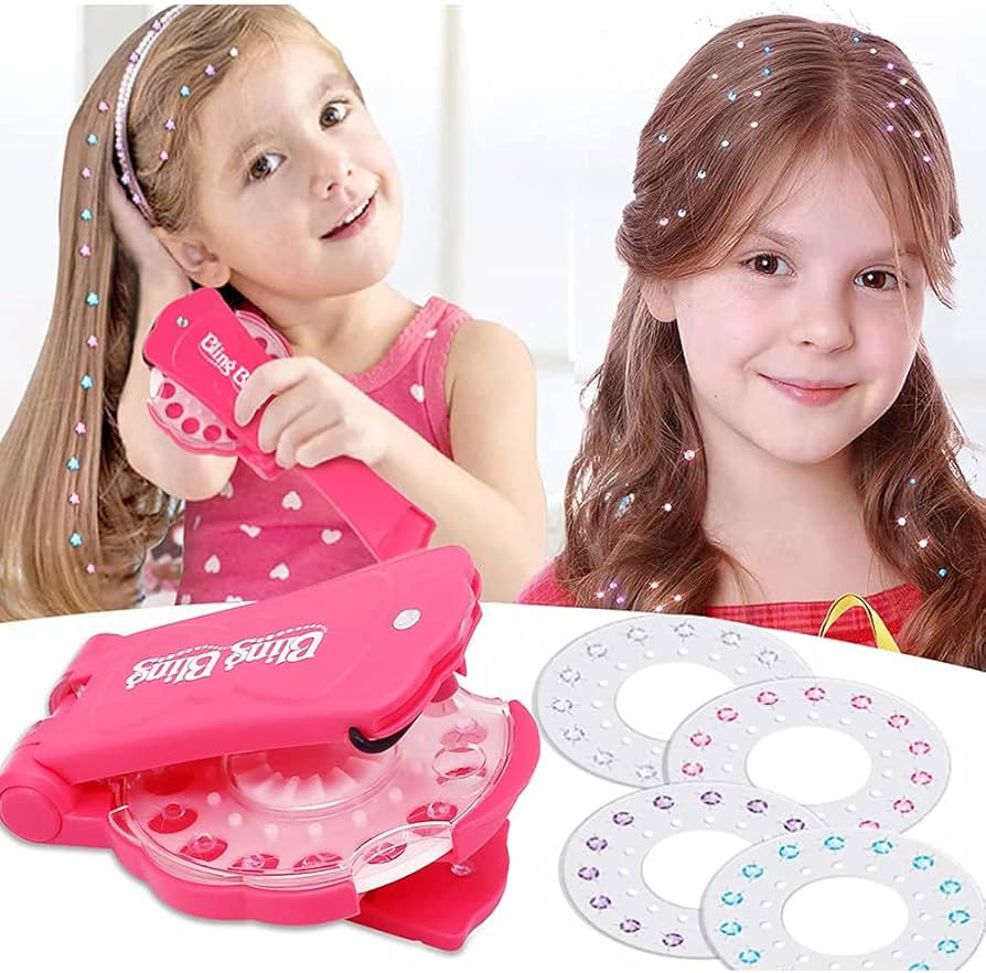 Bling Bling decoration Ultimate set，Come with Glam Styling Tool and 180 Gems， Hair Gem Stampe... | Amazon (US)