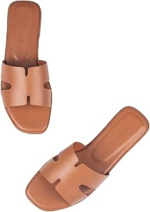 Stratuxx Kaze Women's Open Toe Flat Dress Slide Sandals | Amazon (US)