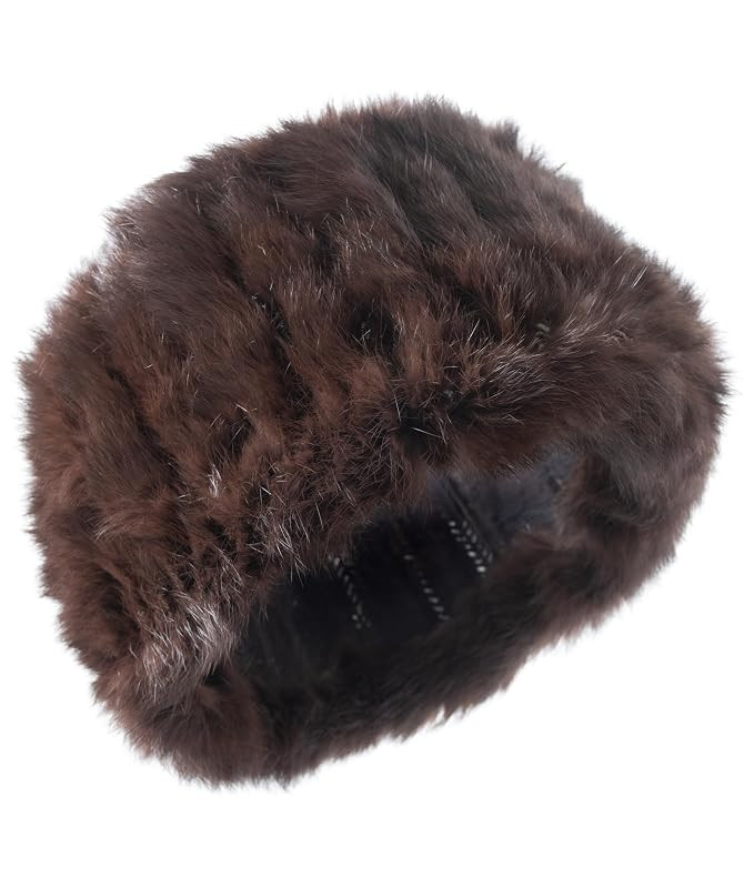 HEIZZI Real Rabbit Fur Headband for Women & Men – Soft Furry Snood & Winter Neck Warmer, Fluffy... | Amazon (US)