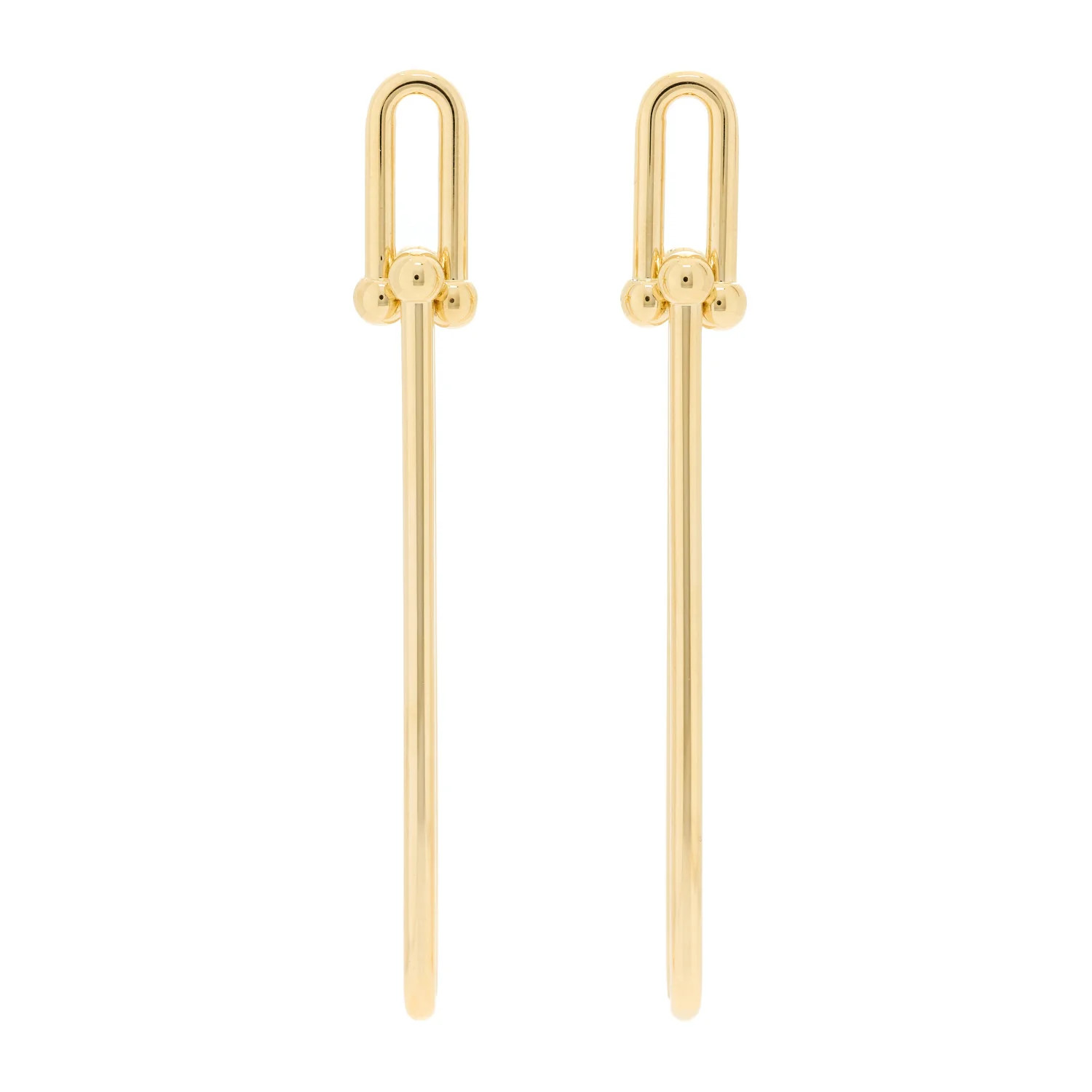 18K Yellow Gold HardWear Double Long Link Earrings | FASHIONPHILE (US)