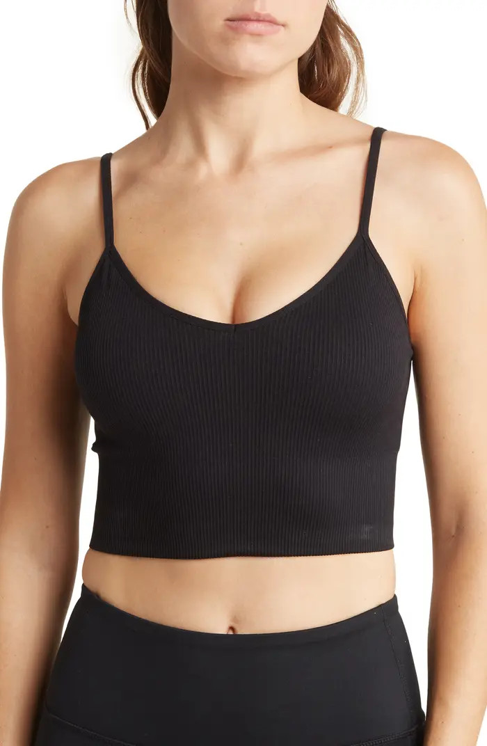 Z by Zella Ribbed Seamless Longline Bralette | Nordstromrack | Nordstrom Rack