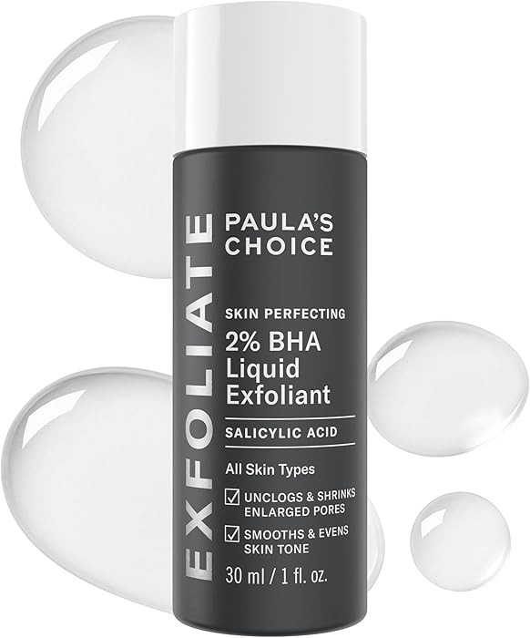 Paula's Choice Face Exfoliant 2% BHA Liquid Salicylic Acid Facial Exfoliator for Blackhead-Prone ... | Amazon (US)