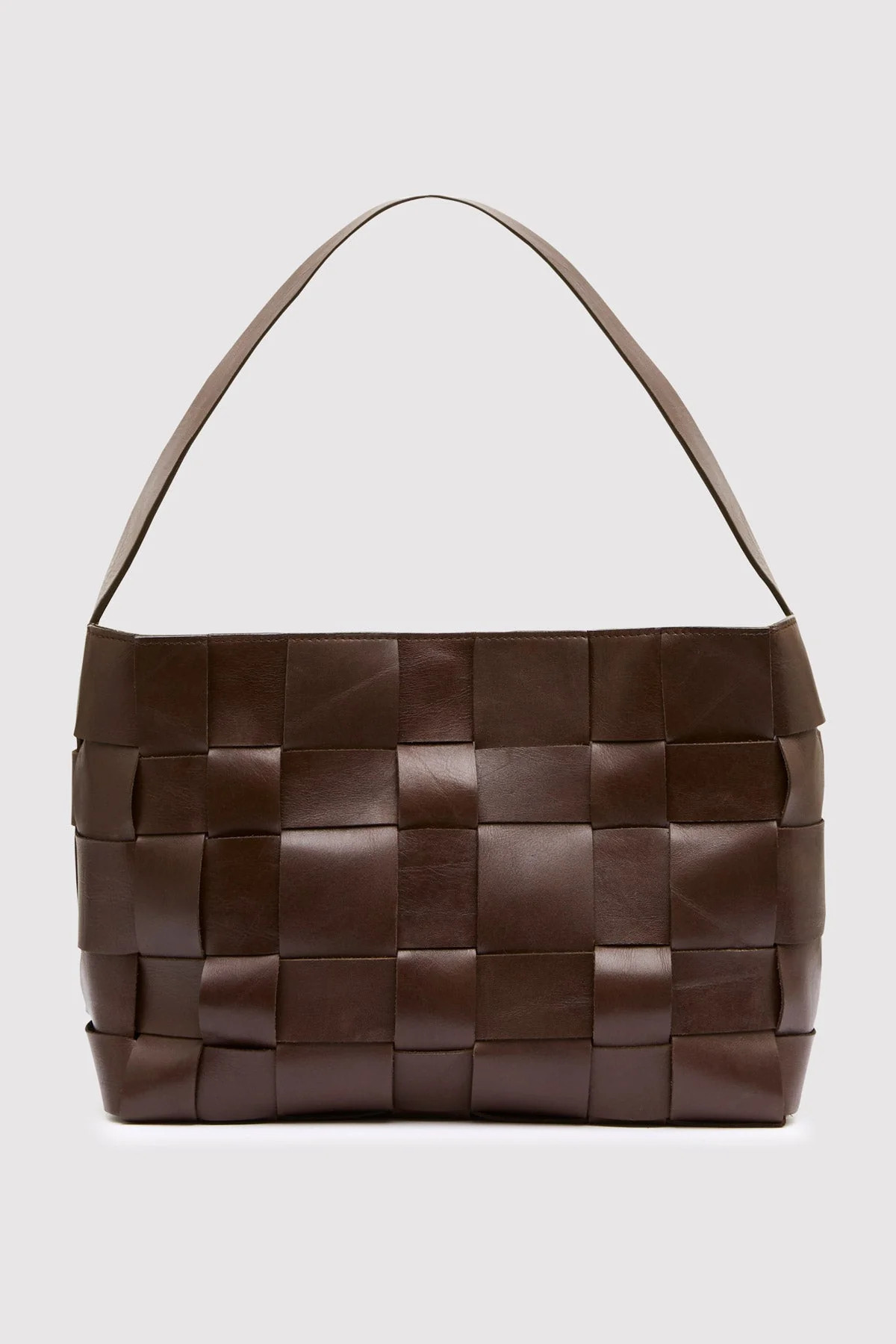 Woven Mini Tote - Chocolate | St. Agni