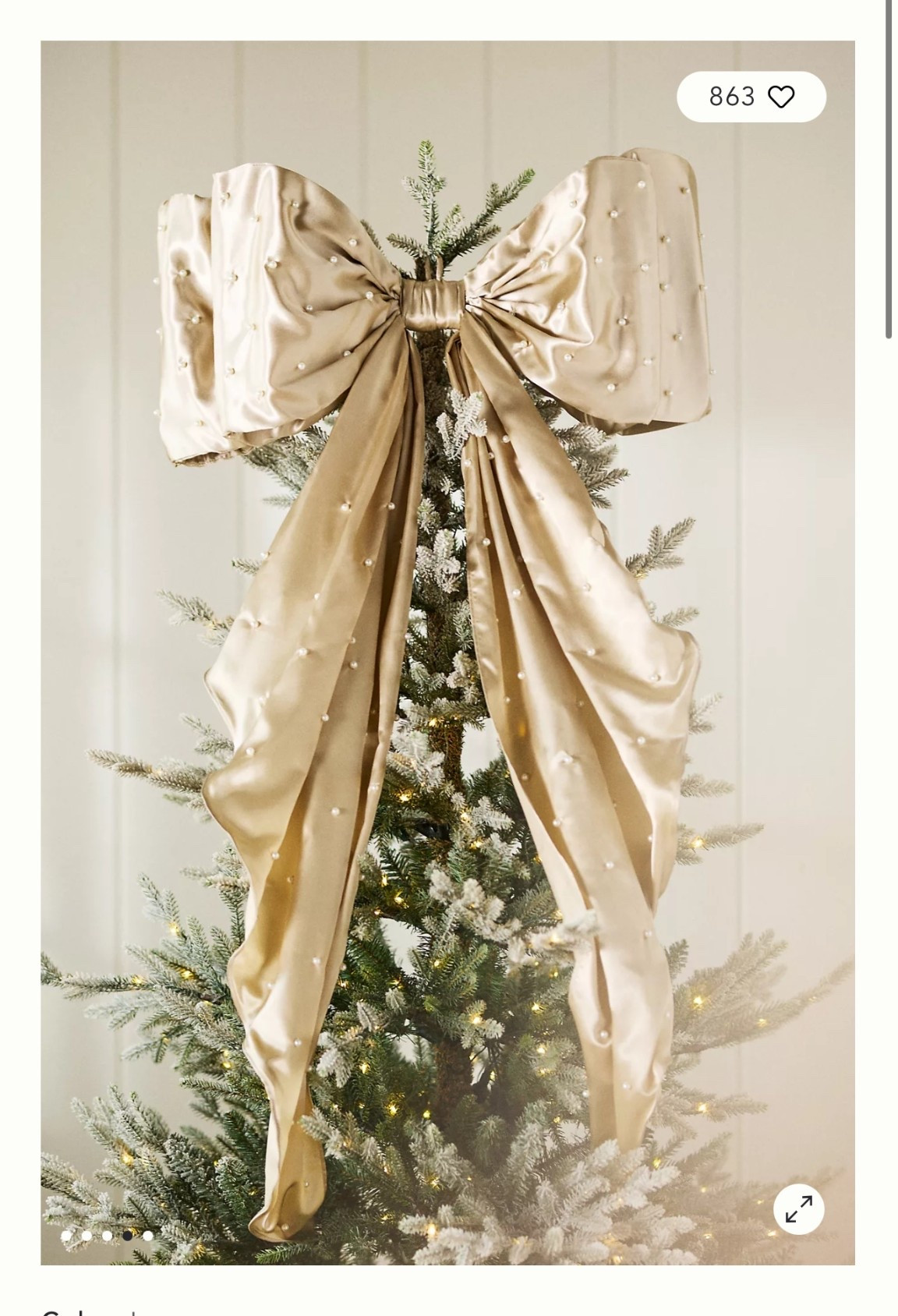 Bow topper for Christmas tree 

#LTKwinter #LTKhome #LTKcanada