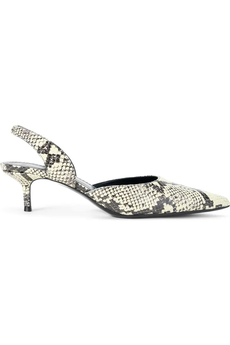 STAUD Sebastian Slingback Pointed Toe Kitten Heel Pump (Women) | Nordstrom | Nordstrom