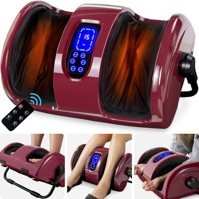 Best Choice Products Foot Massager Machine, Therapeutic Reflexology Massager w/ High-Intensity Rollers - Burgundy | Target