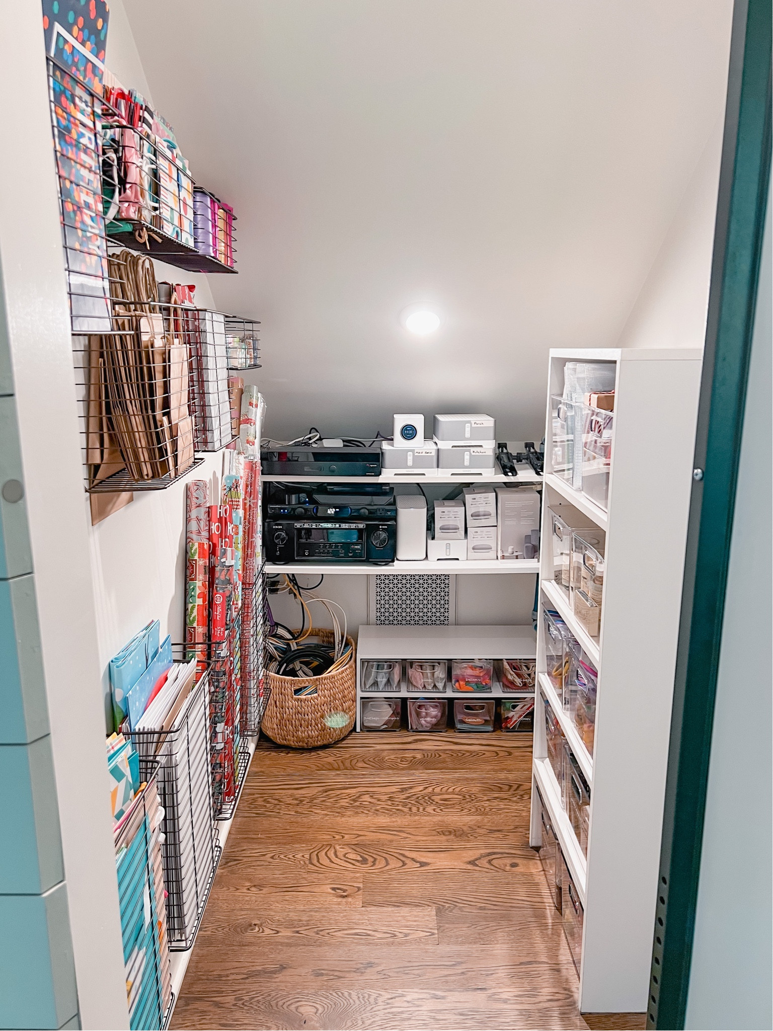 Gift wrap + party supply organization✨🎁🛍️🎉

(Exact floor basket no longer available)

#LTKhome