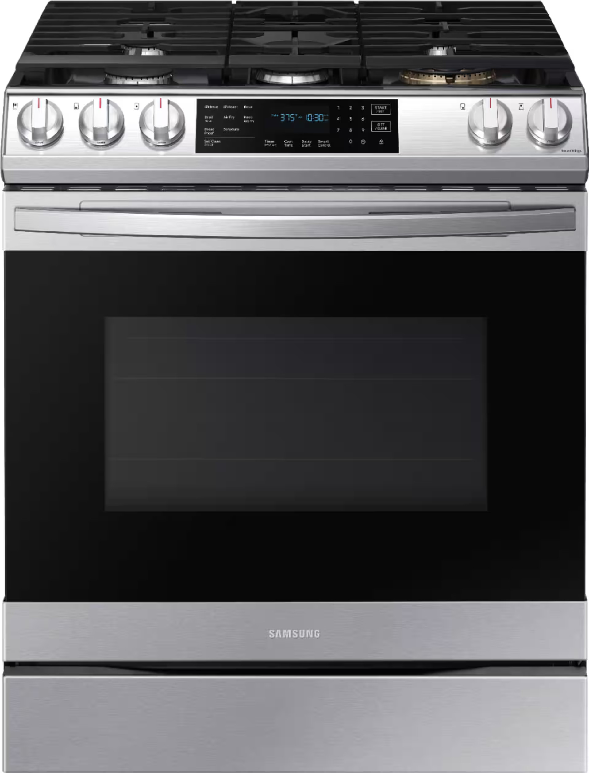 Samsung 6.0 cu. ft. Front Control Slide-In Gas Convection Range with Air Fry & Wi-Fi, Fingerprint... | Best Buy U.S.