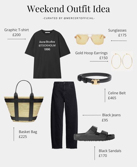 This outfit is great for a casual weekend, whether you’re taking a trip to the local market or simply running some errands. Both comfortable and chic!

Graphic T-shirt, Sunglasses, Jeans, Basket Bag, Sandals, Acne Studios, Joseph, Birkenstocks, Whistles, Céline

#LTKFind #LTKSeasonal #LTKeurope