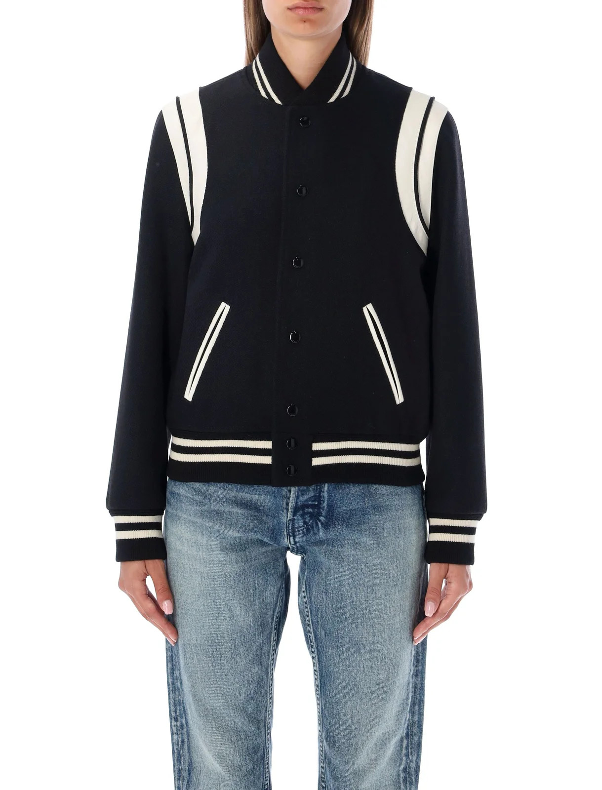Saint Laurent Teddy Bomber Jacket | Cettire Global