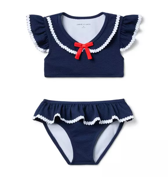 Recycled Textured Ruffle 2-Piece Swimsuit | Janie and Jack