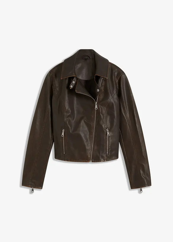 Biker-Jacke Used Look | Bonprix DE