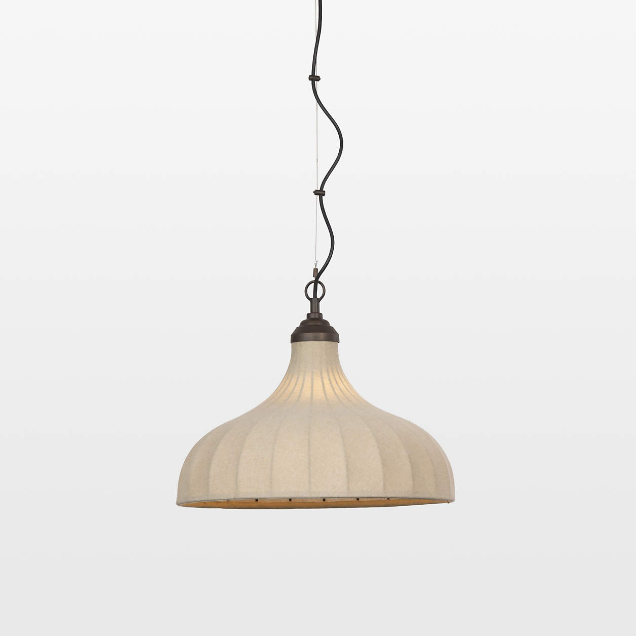 Winslet Bronze Pendant Light 18" | Crate & Barrel | Crate & Barrel