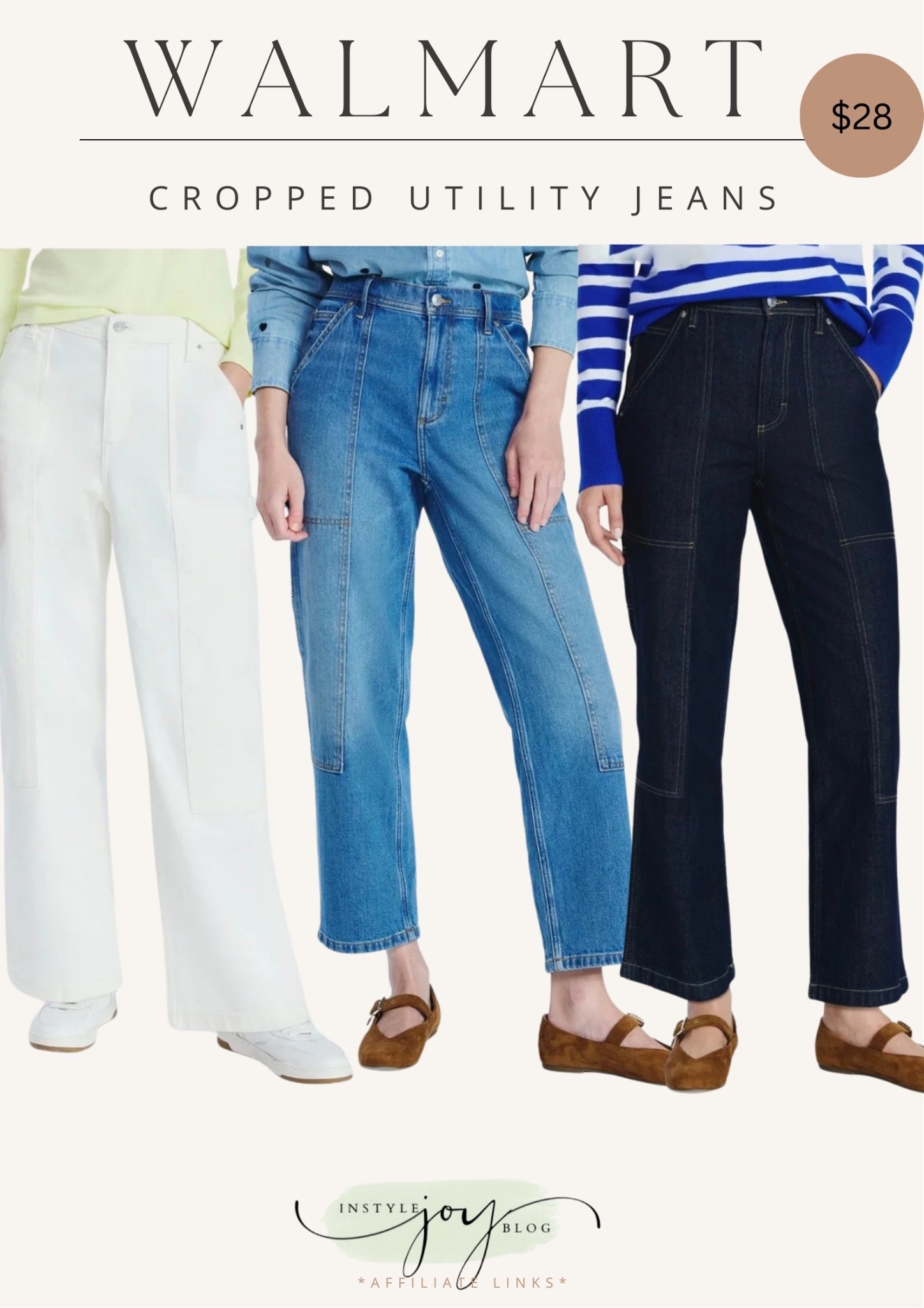 Free assembly Cropped Straight Leg Utility Jeans / spring fashion / workwear / work outfit 

#LTKFindsUnder50 #LTKWorkwear #LTKSeasonal