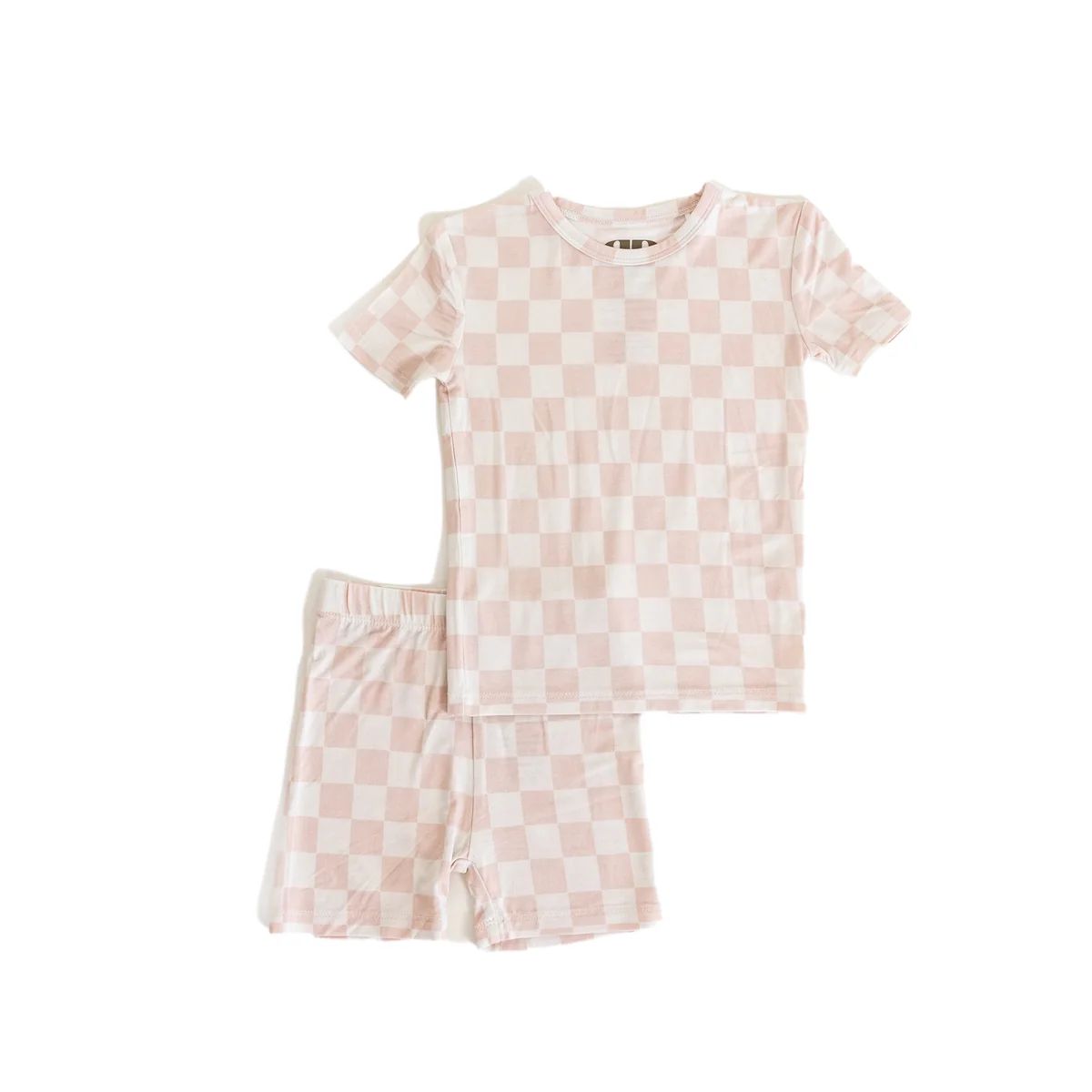 Pink Checker | Bamboo Two Piece Short Set | Brixton Phoenix