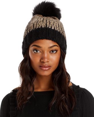 AQUA Pom Pom Knit Hat - 100% Exclusive Back to Results -  Jewelry & Accessories - Bloomingdale's | Bloomingdale's (US)