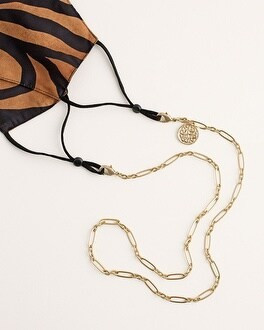 Convertible Goldtone Mask Necklace | Chico's