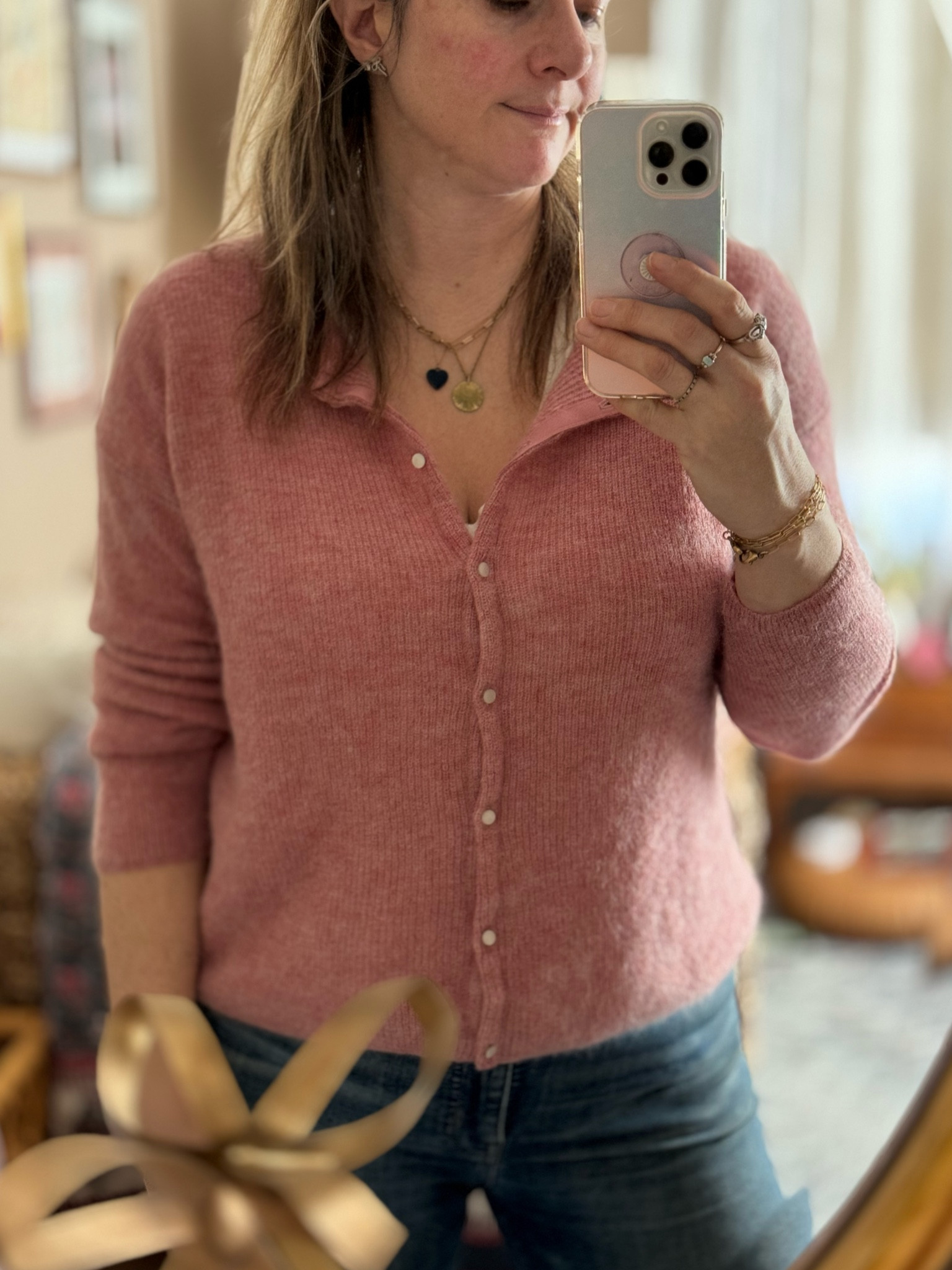 Sunday in Sézane. 

Pink cardigan, knit sweater, jumper, Valentine’s Day, women’s fashion, winter outfit



#LTKover40 #LTKstyletip #LTKMostLoved