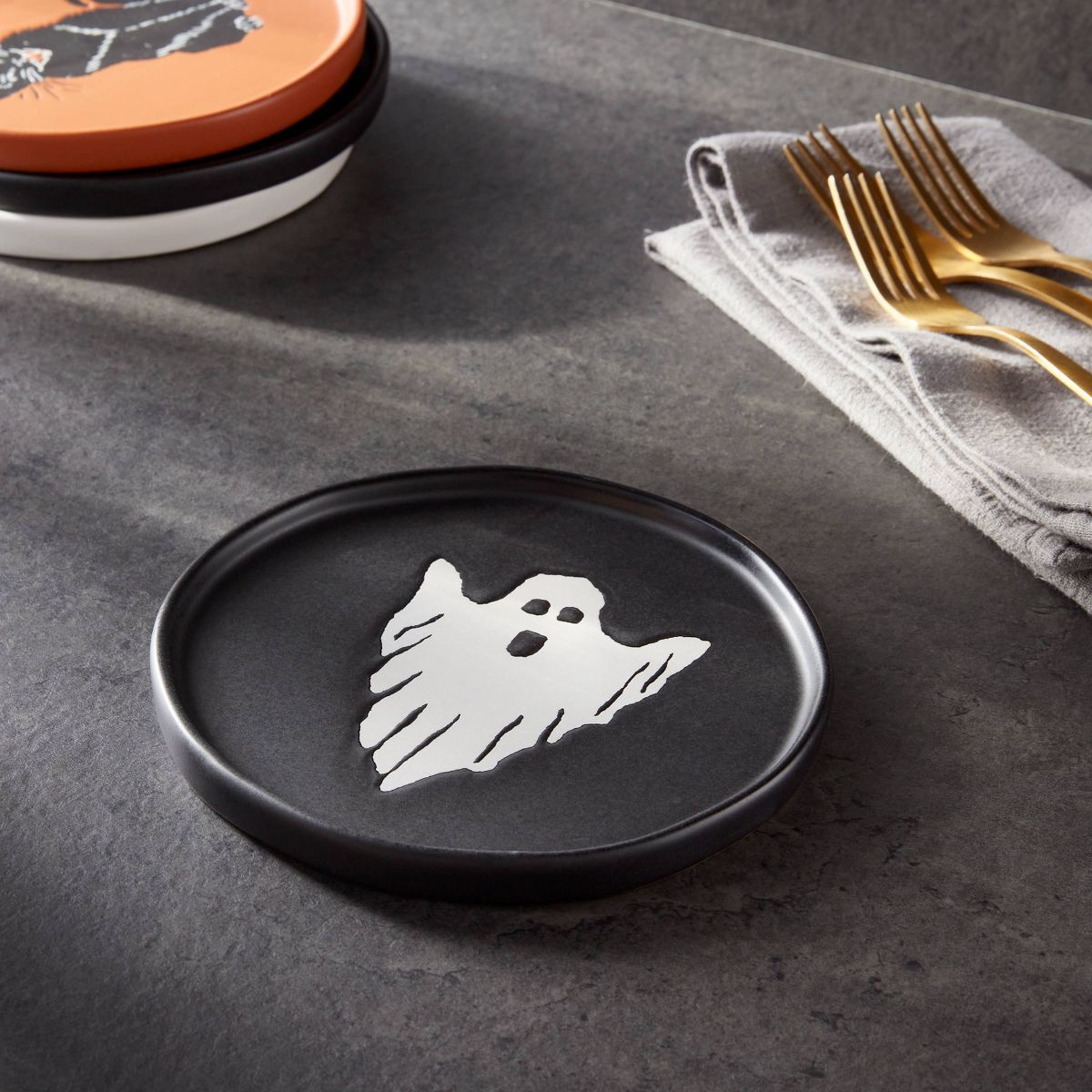 Halloween Ghost Stoneware Appetizer Plate - Threshold™ | Target