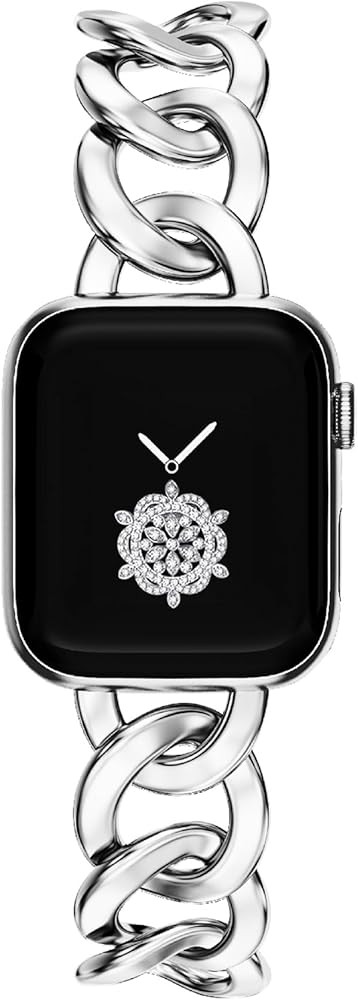 Kolgios 38/40/41/42/44/45/46mm Cool Chain Women Smartwatch Bands Compatible for Apple Watch Bands... | Amazon (US)
