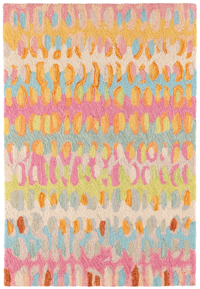 Paint Chip Confetti Hand Micro Hooked Wool Rug | Annie Selke