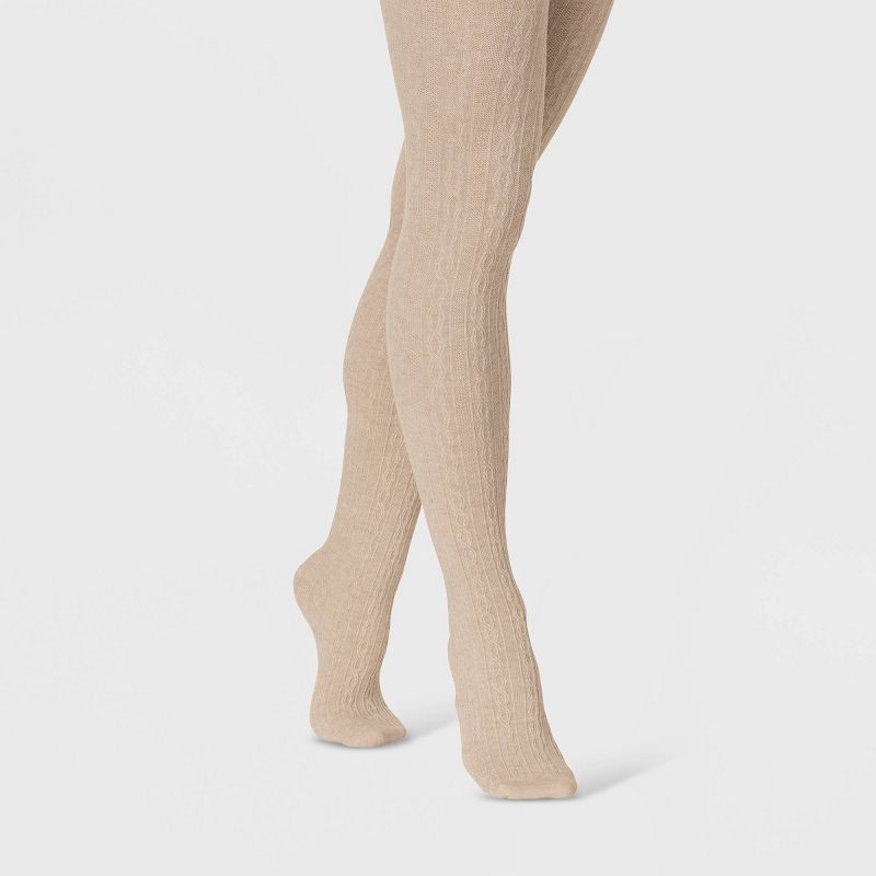 Women's Cable Sweater Tights - A New Day™ | Target