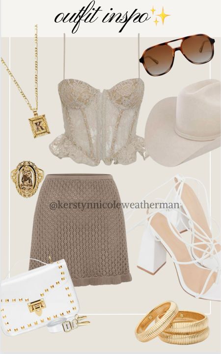 Corset top outfit inspo 

White heels, cowgirl hat, outfit, clear bag, date, night, outfit inspo


#LTKfindsunder100 #LTKfindsunder50 #LTKstyletip