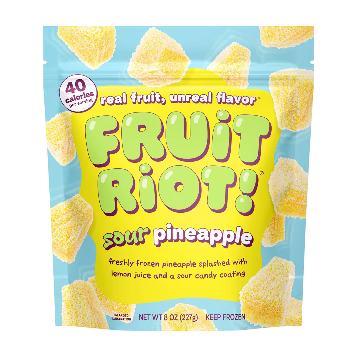 Fruit Riot Frozen Sour Candy Pineapple - 8oz | Target