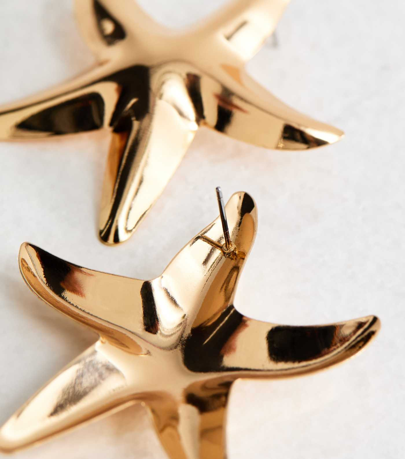 Gold Tone Shiny Oversized Starfish Earrings | New Look | New Look (UK)