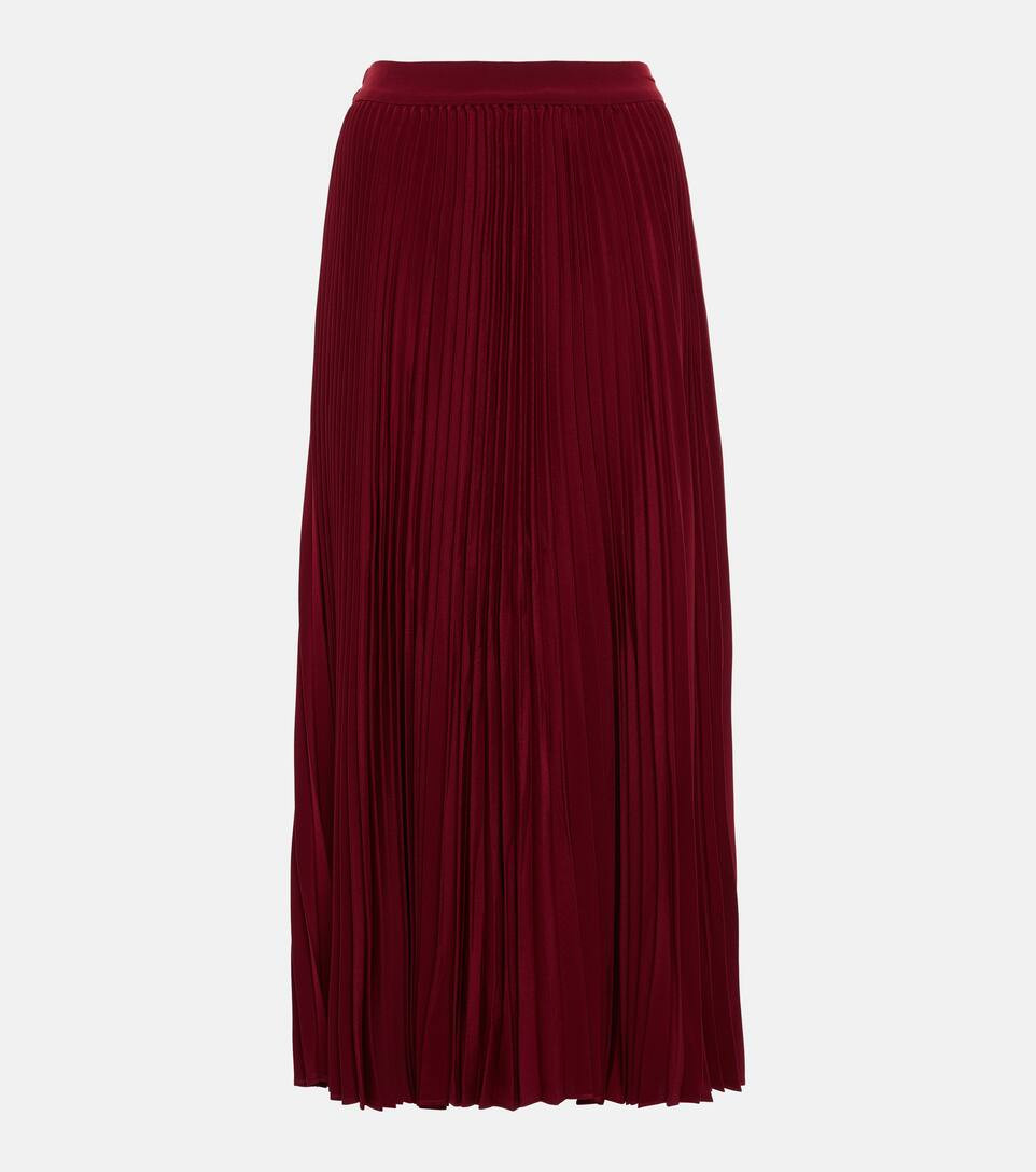 Essentials pleated crêpe midi skirt | Mytheresa (US/CA)