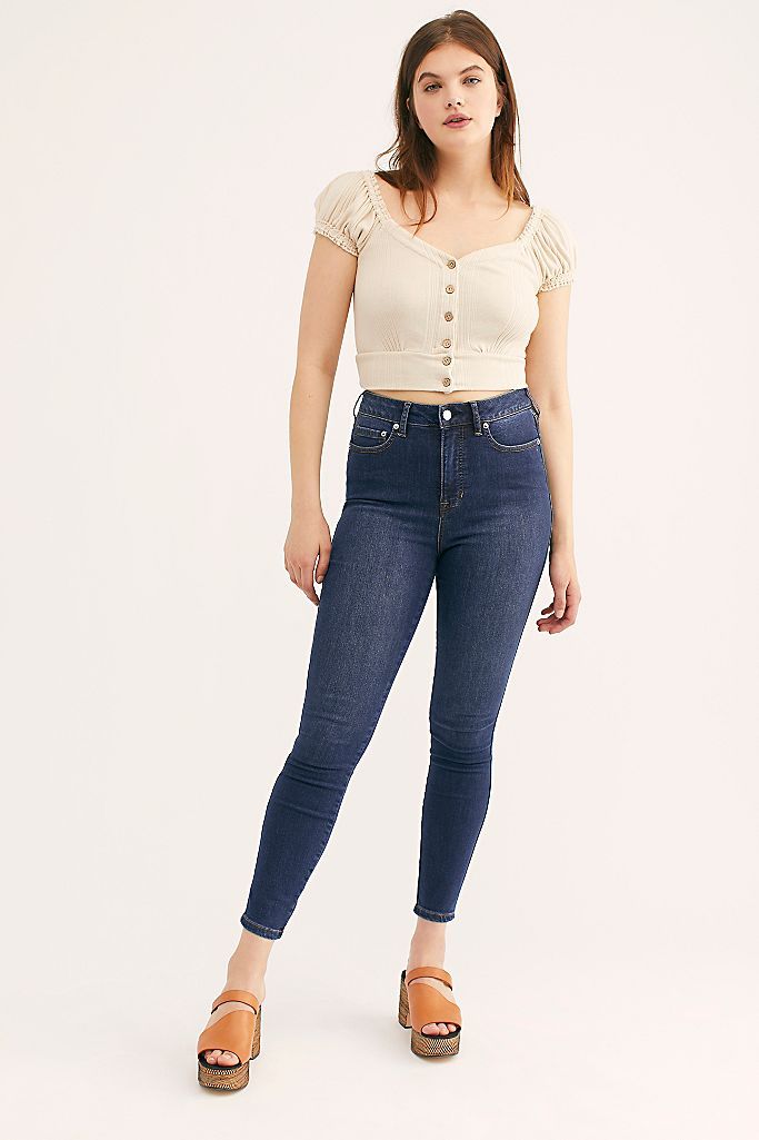 CRVY High-Rise Super Skinny Jeans | Free People (Global - UK&FR Excluded)