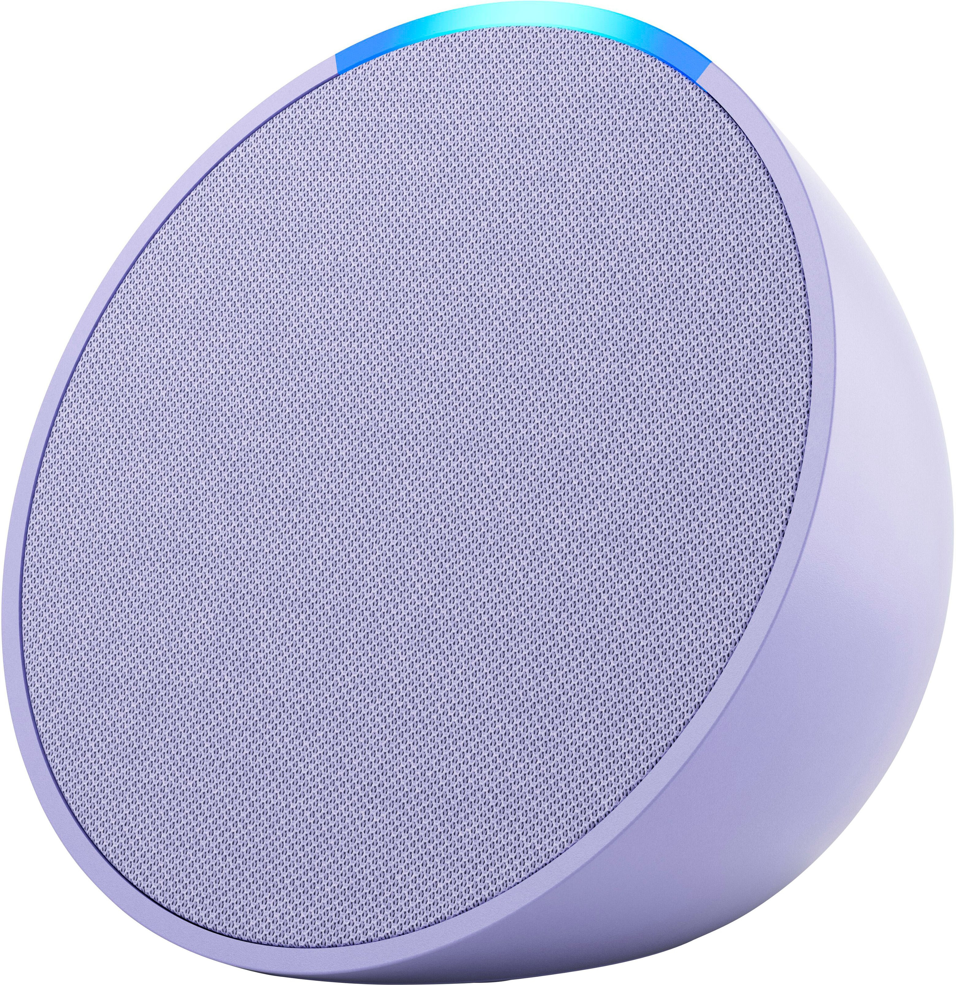 Amazon - Echo Pop (1st Generation) Smart Speaker with Alexa - Lavender Bloom | Best Buy U.S.