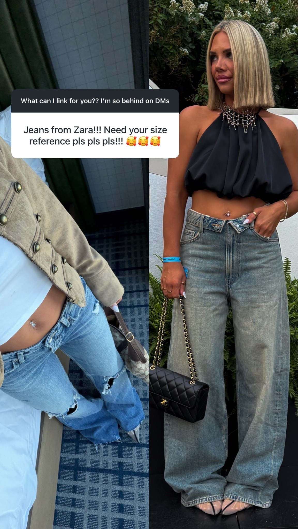 I’m wearing a size 2 in both of these jeans. The pair on the left is a perfect fit. The pair on the right is a size 2 but I needed the next size smaller

#LTKootd #LTKgrwm #LTKdayinmylife