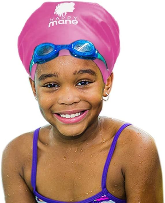Silicone Swim Cap for Braids and Dreadlocks - Keeps Your Hair Dry While Swimming and Bathing Long... | Amazon (US)