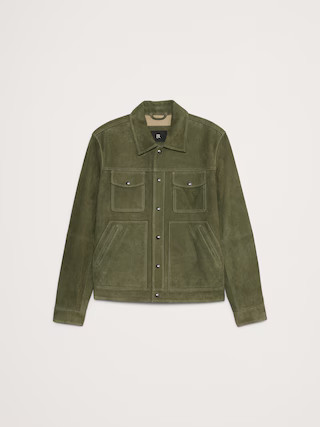 Suede Trucker Jacket | Banana Republic (US)