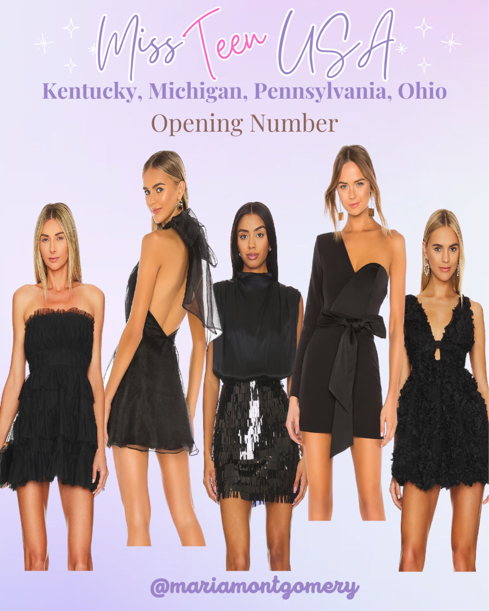 Miss TEEN USA preliminary opening number!

Pageant
Miss Teen USA
Black cocktails
Wedding guest
Wedding guest dress
Vacation outfits
Dress
Resort wear 

#LTKstyletip #LTKwedding #LTKparties