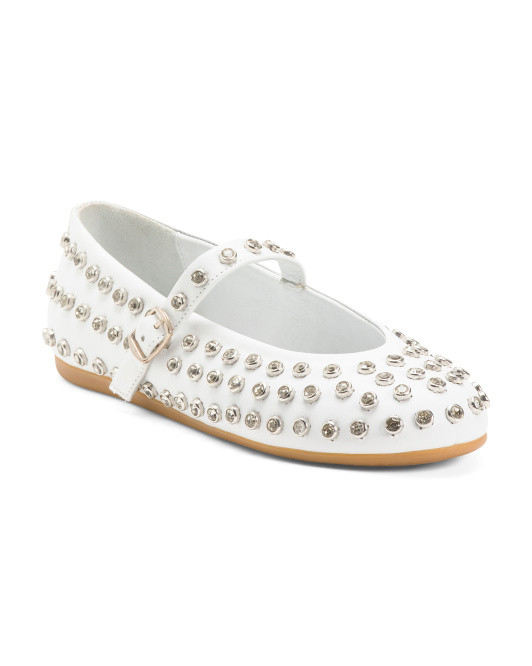 Made In Italy Leather Ballerina Flats | TJ Maxx