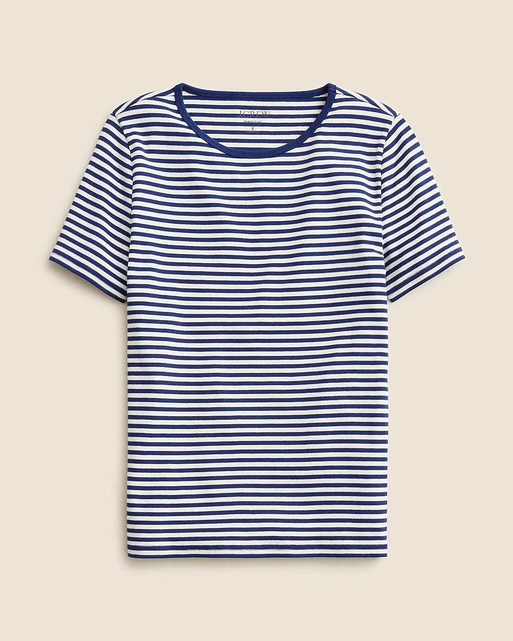 New perfect-fit short-sleeve T-shirt in stripe | J. Crew US