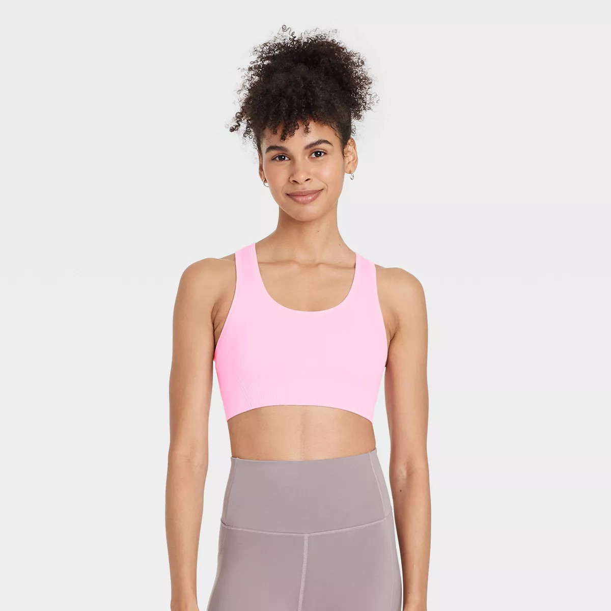 Women's Seamless Medium Support Racerback Sports Bra - All In Motion™ | Target