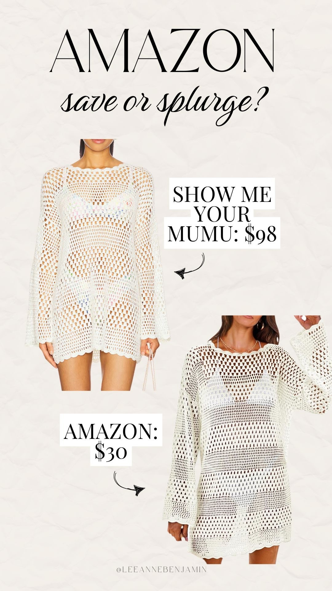 Show me your Mumu look for less cover up from Amazon! 

#LTKSeasonal #LTKSaleAlert #LTKSwim