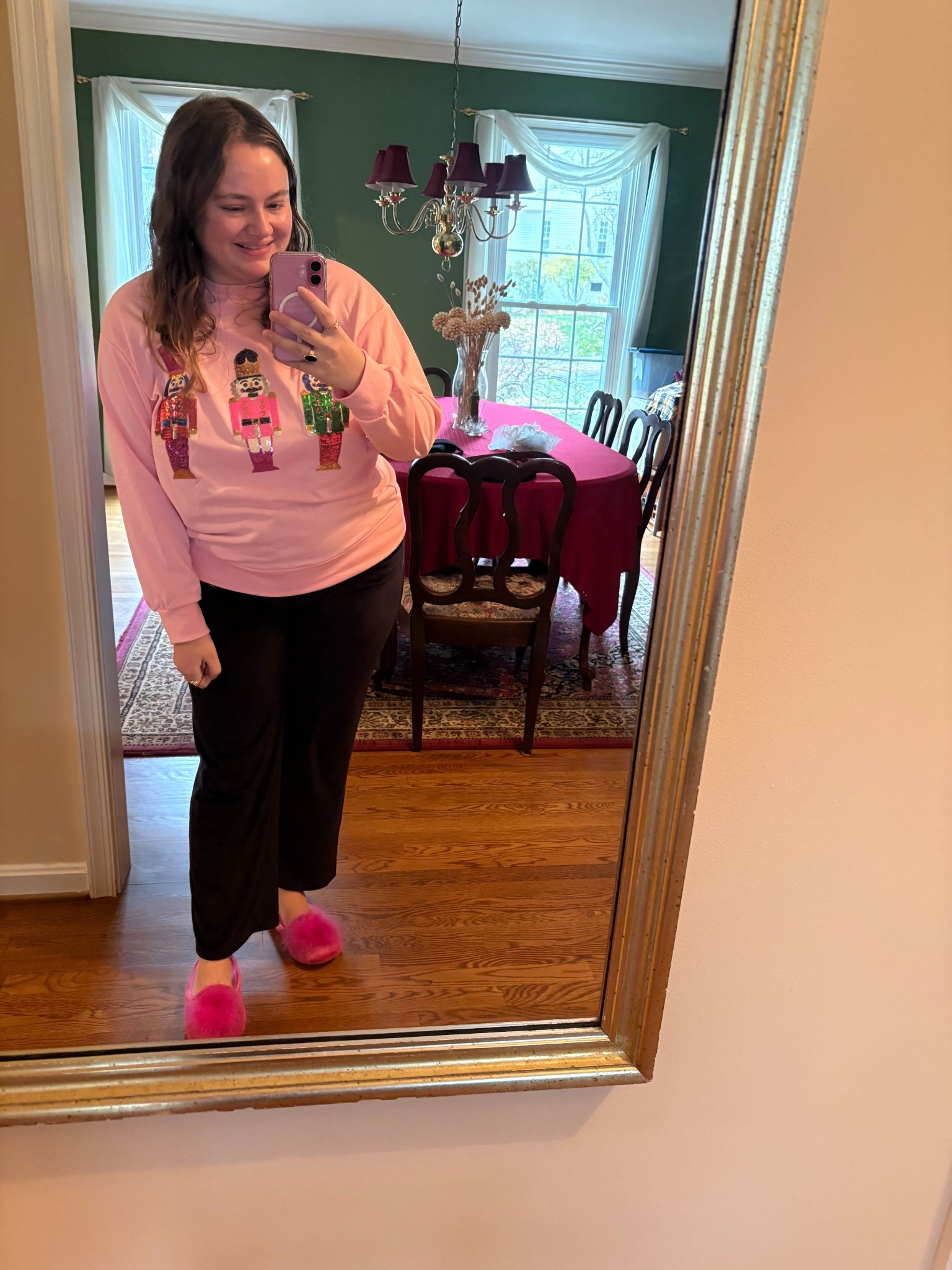 November 25, 2025 OOTD!

Christmas Sweatshirt • Christmas Sweater • Queen of Sparkles Dupe • Velvet Slippers • Pink Slippers • Christmas Sparkles • Holiday Sweatshirt • Holiday Sweater • Christmas • Holiday 

#LTKCyberWeek #LTKootd #LTKHoliday